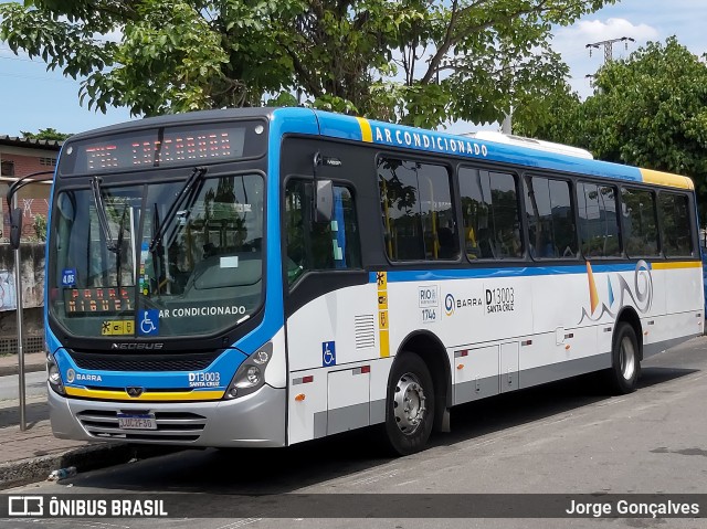 Transportes Barra D13003 na cidade de Rio de Janeiro, Rio de Janeiro, Brasil, por Jorge Gonçalves. ID da foto: 7427886.