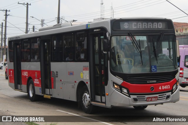 Express Transportes Urbanos Ltda 4 8403 na cidade de São Paulo, São Paulo, Brasil, por Ailton Florencio. ID da foto: 7429293.