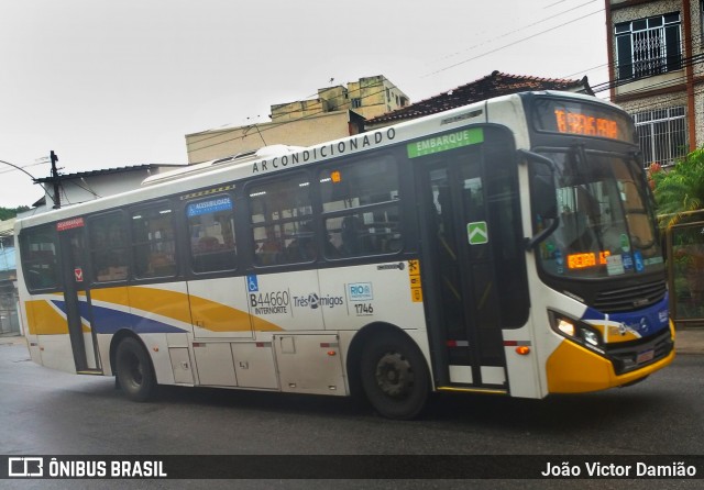 Auto Viação Três Amigos B44660 na cidade de Rio de Janeiro, Rio de Janeiro, Brasil, por João Victor Damião. ID da foto: 7427609.