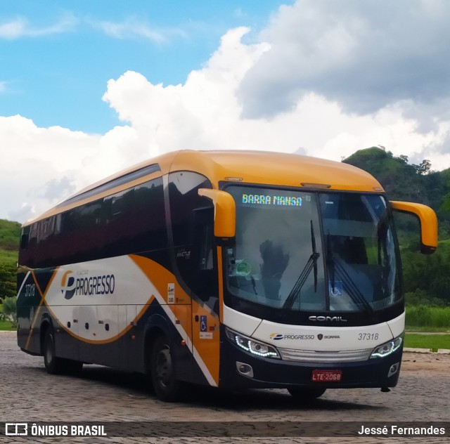 Viação Progresso 37318 na cidade de Leopoldina, Minas Gerais, Brasil, por Jessé Fernandes. ID da foto: 7427408.