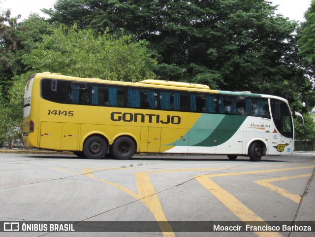 Empresa Gontijo de Transportes 14145 na cidade de São Paulo, São Paulo, Brasil, por Moaccir  Francisco Barboza. ID da foto: 7428211.