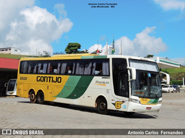 Empresa Gontijo de Transportes 12620 na cidade de João Monlevade, Minas Gerais, Brasil, por Antonio Carlos Fernandes. ID da foto: 7428399.