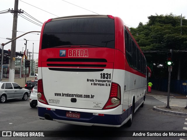 Breda Transportes e Serviços 1831 na cidade de São Paulo, São Paulo, Brasil, por Andre Santos de Moraes. ID da foto: 7429335.