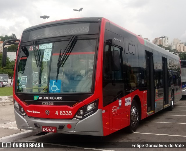 Express Transportes Urbanos Ltda 4 8335 na cidade de São Paulo, São Paulo, Brasil, por Felipe Goncalves do Vale. ID da foto: 7427665.