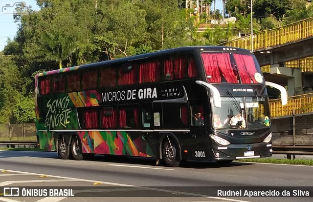 Ônibus Particulares 3001 na cidade de Santa Isabel, São Paulo, Brasil, por Rudnei Aparecido da Silva. ID da foto: 7430891.