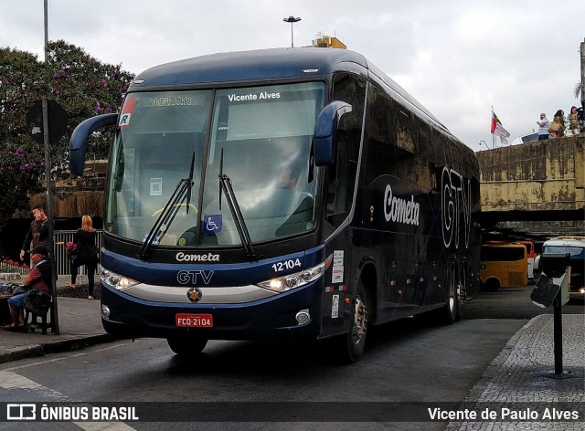 Viação Cometa 12104 na cidade de Belo Horizonte, Minas Gerais, Brasil, por Vicente de Paulo Alves. Número da foto: #7428804.