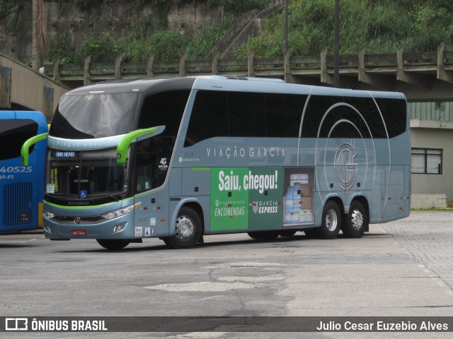 Viação Garcia 8514 na cidade de Santos, São Paulo, Brasil, por Julio Cesar Euzebio Alves. ID da foto: 7430849.