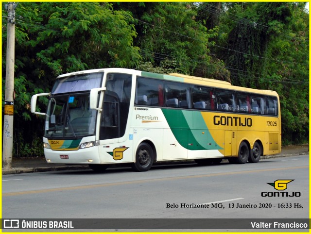 Empresa Gontijo de Transportes 12025 na cidade de Belo Horizonte, Minas Gerais, Brasil, por Valter Francisco. Número da foto: #7428882.