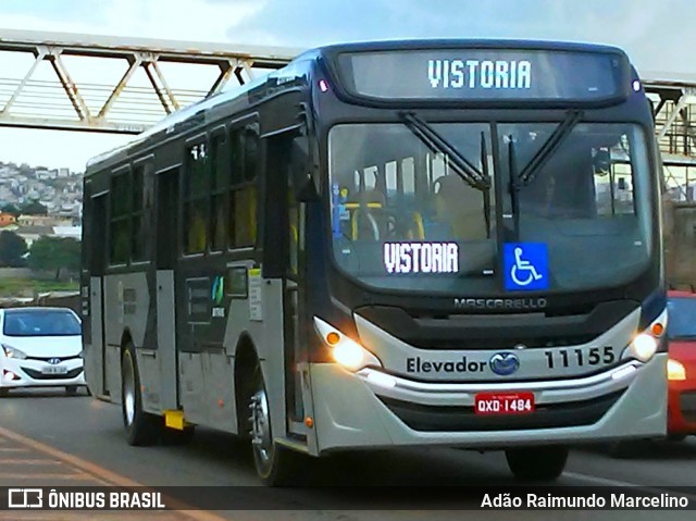 Milênio Transportes 11155 na cidade de Belo Horizonte, Minas Gerais, Brasil, por Adão Raimundo Marcelino. ID da foto: 7430509.