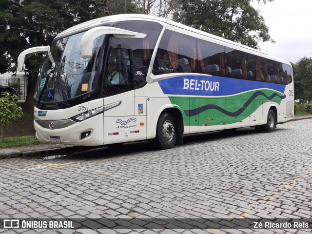 Bel-Tour Transportes e Turismo 315 na cidade de Petrópolis, Rio de Janeiro, Brasil, por Zé Ricardo Reis. ID da foto: 7433112.