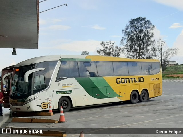 Empresa Gontijo de Transportes 18620 na cidade de Formiga, Minas Gerais, Brasil, por Diego Felipe. ID da foto: 7431975.