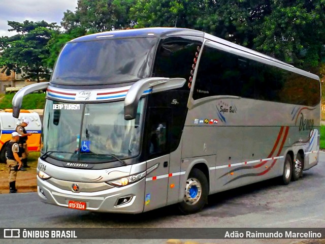 Demp Turismo 1314 na cidade de Belo Horizonte, Minas Gerais, Brasil, por Adão Raimundo Marcelino. Número da foto: #7433597.