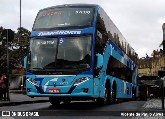 Transnorte - Transporte e Turismo Norte de Minas 87800 na cidade de Belo Horizonte, Minas Gerais, Brasil, por Vicente de Paulo Alves. ID da foto: 7431954.