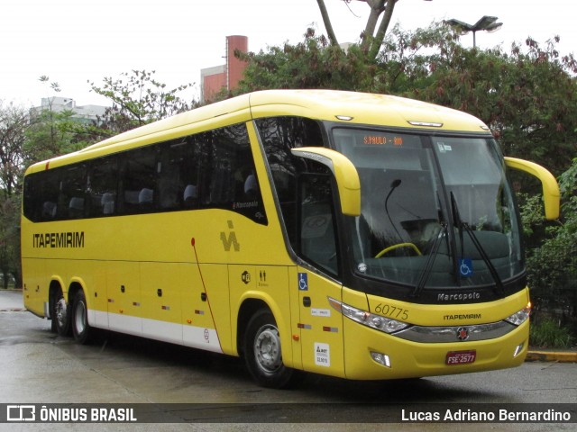 Viação Itapemirim 60775 na cidade de São Paulo, São Paulo, Brasil, por Lucas Adriano Bernardino. ID da foto: 7432827.