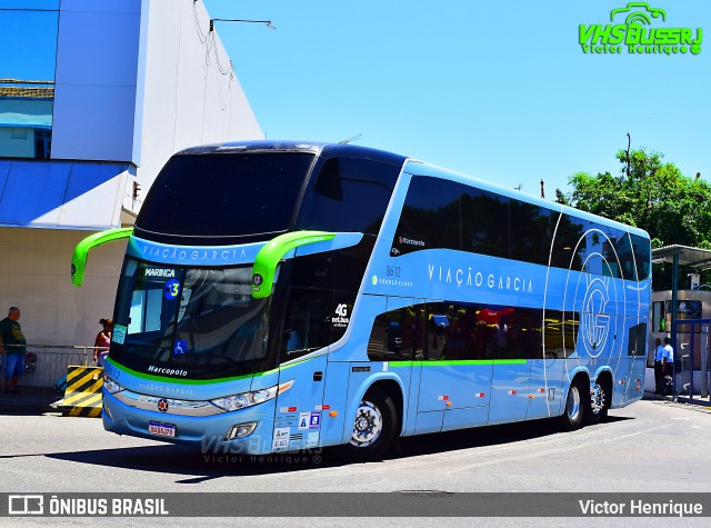Viação Garcia 8612 na cidade de Rio de Janeiro, Rio de Janeiro, Brasil, por Victor Henrique. Número da foto: #7433644.