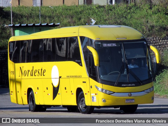 Viação Nordeste 1710 na cidade de Natal, Rio Grande do Norte, Brasil, por Francisco Dornelles Viana de Oliveira. Número da foto: #7433827.