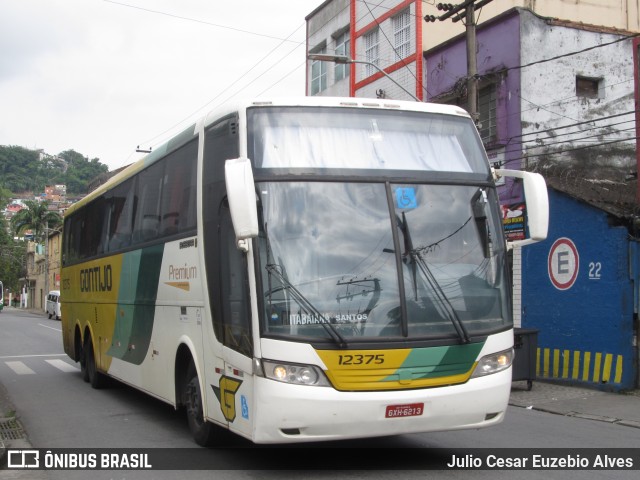 Empresa Gontijo de Transportes 12375 na cidade de Santos, São Paulo, Brasil, por Julio Cesar Euzebio Alves. ID da foto: 7433543.