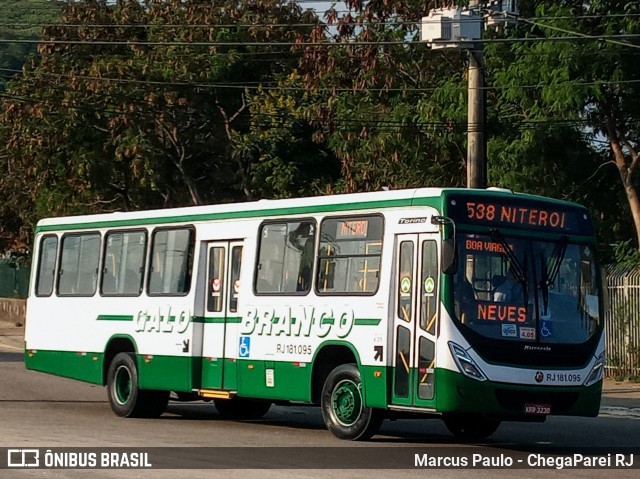 Viação Galo Branco RJ 181.095 na cidade de Niterói, Rio de Janeiro, Brasil, por Marcus Paulo - ChegaParei RJ. ID da foto: 7434448.