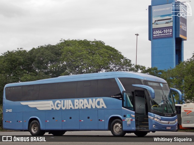 Viação Águia Branca 21410 na cidade de Vitória, Espírito Santo, Brasil, por Whitiney Siqueira. ID da foto: 7435160.