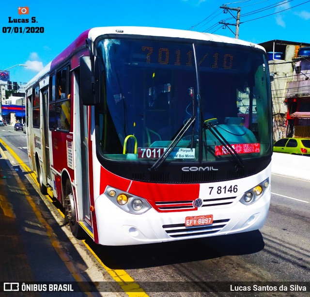 Transwolff Transportes e Turismo 7 8146 na cidade de São Paulo, São Paulo, Brasil, por Lucas Santos da Silva. ID da foto: 7437907.