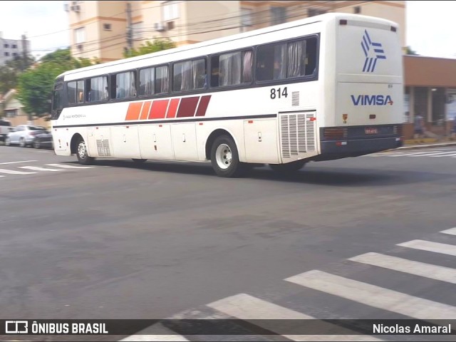 VIMSA - Viação Montenegro S.A. 814 na cidade de Montenegro, Rio Grande do Sul, Brasil, por Nicolas Amaral. Número da foto: #7435793.