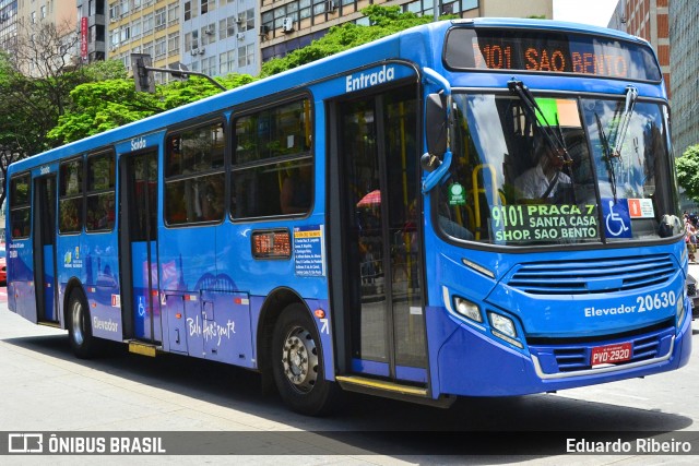 Viação Getúlio Vargas 20630 na cidade de Belo Horizonte, Minas Gerais, Brasil, por Eduardo Ribeiro. ID da foto: 7437295.