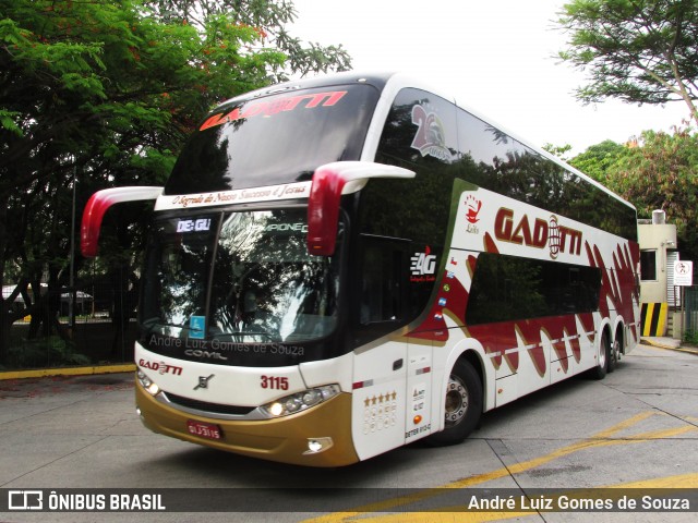 Auto Viação Gadotti 3115 na cidade de São Paulo, São Paulo, Brasil, por André Luiz Gomes de Souza. Número da foto: #7437632.