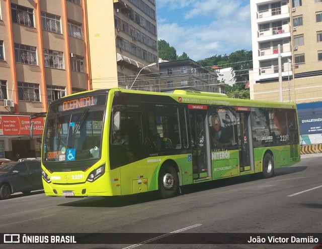 Santo Antônio Transportes Niterói 2.2.091 na cidade de Niterói, Rio de Janeiro, Brasil, por João Victor Damião. ID da foto: 7436467.