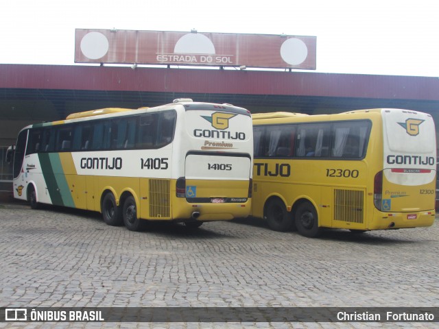 Empresa Gontijo de Transportes 14105 na cidade de Leopoldina, Minas Gerais, Brasil, por Christian  Fortunato. ID da foto: 7434553.