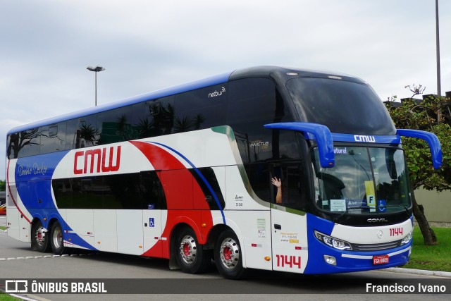 CMW Transportes 1144 na cidade de Florianópolis, Santa Catarina, Brasil, por Francisco Ivano. ID da foto: 7434277.