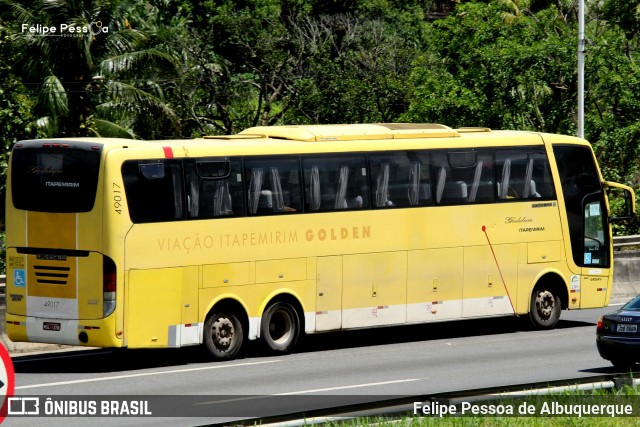 Viação Itapemirim 49017 na cidade de Salvador, Bahia, Brasil, por Felipe Pessoa de Albuquerque. ID da foto: 7436668.