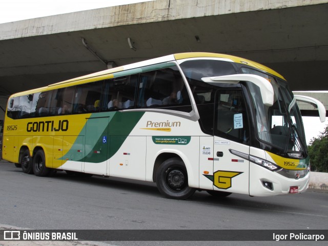 Empresa Gontijo de Transportes 19525 na cidade de Belo Horizonte, Minas Gerais, Brasil, por Igor Policarpo. ID da foto: 7441176.