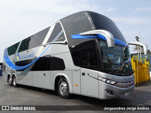 Buses Altas Cumbres KXSZ54 na cidade de Estación Central, Santiago, Metropolitana de Santiago, Chile, por Jorgeandres Jorge Andres. ID da foto: 7438028.