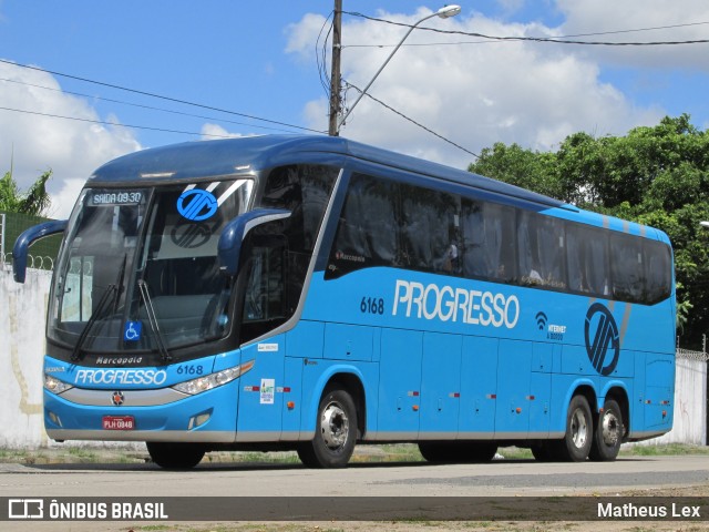 Auto Viação Progresso 6168 na cidade de Recife, Pernambuco, Brasil, por Matheus Lex. ID da foto: 7439220.