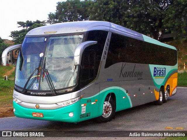 Karolana Turismo 9036 na cidade de Belo Horizonte, Minas Gerais, Brasil, por Adão Raimundo Marcelino. Número da foto: #7440457.