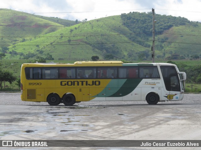 Empresa Gontijo de Transportes 11990 na cidade de Roseira, São Paulo, Brasil, por Julio Cesar Euzebio Alves. ID da foto: 7440419.