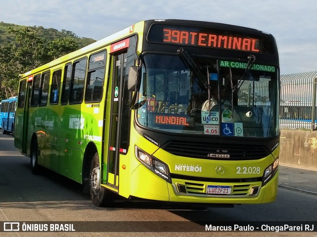 Santo Antônio Transportes Niterói 2.2.028 na cidade de Niterói, Rio de Janeiro, Brasil, por Marcus Paulo - ChegaParei RJ. ID da foto: 7438917.