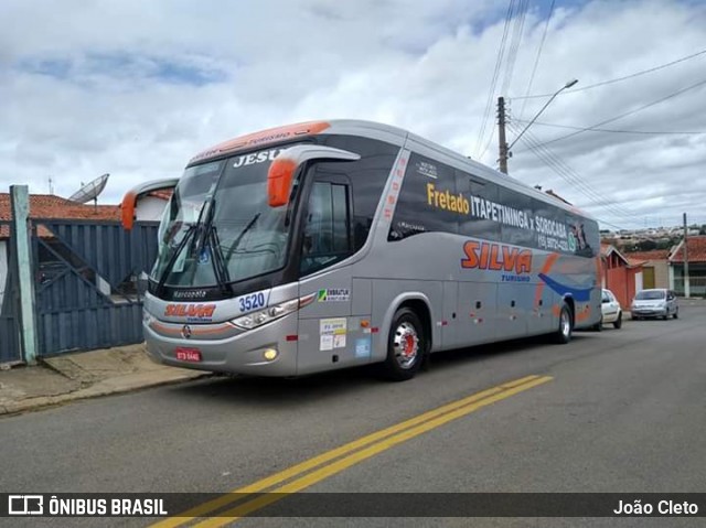 Silva Turismo 3520 na cidade de Itapetininga, São Paulo, Brasil, por João Cleto. ID da foto: 7440920.