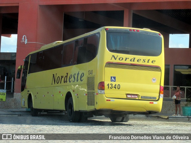 Viação Nordeste 1340 na cidade de Lajes, Rio Grande do Norte, Brasil, por Francisco Dornelles Viana de Oliveira. Número da foto: #7439135.