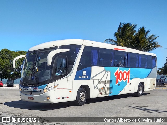 Auto Viação 1001 RJ 108.415 na cidade de Araruama, Rio de Janeiro, Brasil, por Carlos Alberto de Oliveira Júnior. ID da foto: 7444227.