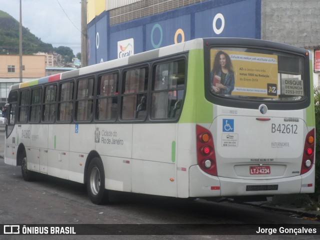 Viação Acari B42612 na cidade de Rio de Janeiro, Rio de Janeiro, Brasil, por Jorge Gonçalves. ID da foto: 7443108.