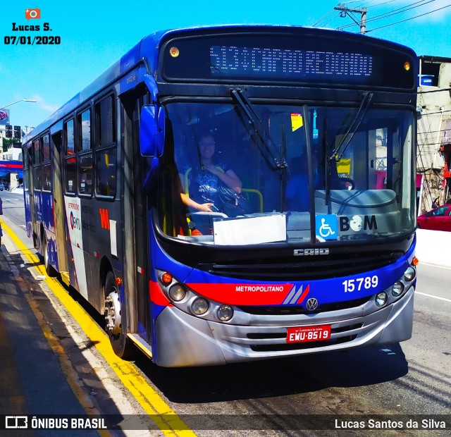 Viação Miracatiba 15.789 na cidade de São Paulo, São Paulo, Brasil, por Lucas Santos da Silva. Número da foto: #7441518.