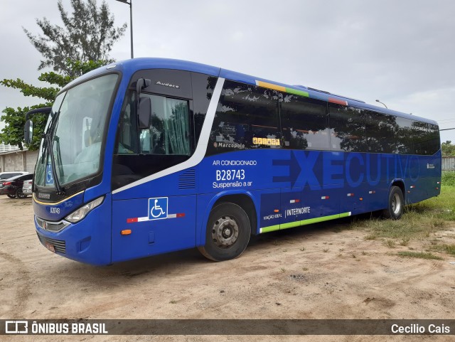 Viação Ideal B28743 na cidade de Rio de Janeiro, Rio de Janeiro, Brasil, por Cecilio Cais. Número da foto: #7441707.