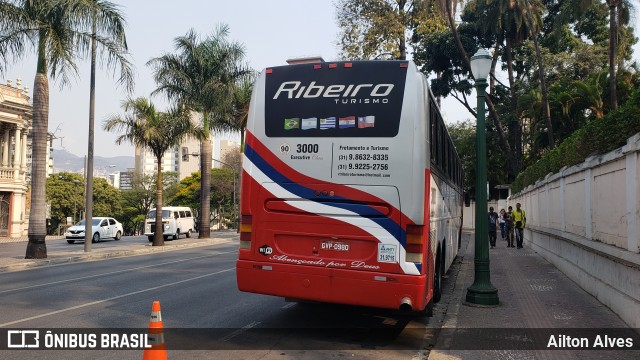 Ribeiro Turismo 3000 na cidade de Belo Horizonte, Minas Gerais, Brasil, por Ailton Alves. ID da foto: 7444417.