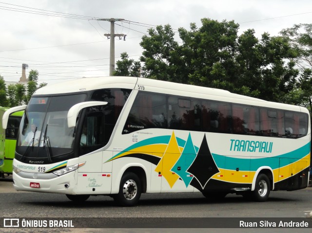 Viação Transpiauí 519 na cidade de Teresina, Piauí, Brasil, por Ruan Silva Andrade. ID da foto: 7442403.