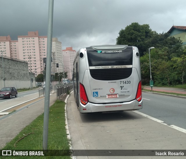 Viação Campo Belo 7 2430 na cidade de São Paulo, São Paulo, Brasil, por Isack Rosario. Número da foto: #7443334.
