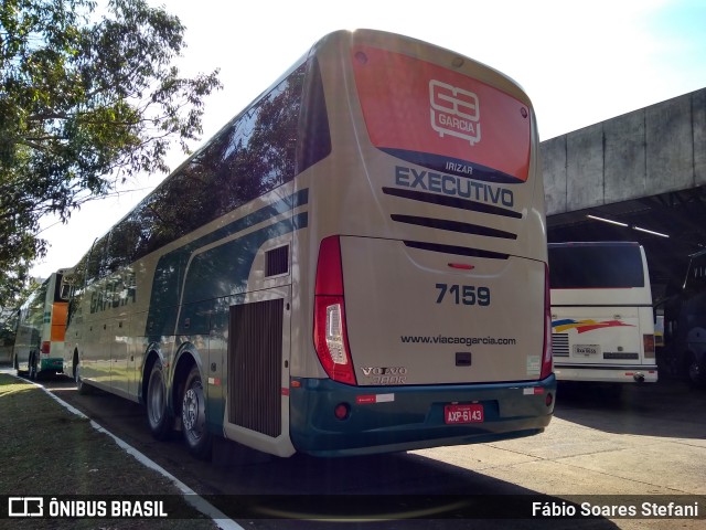 Viação Garcia 7159 na cidade de Cambé, Paraná, Brasil, por Fábio Soares Stefani. ID da foto: 7442970.