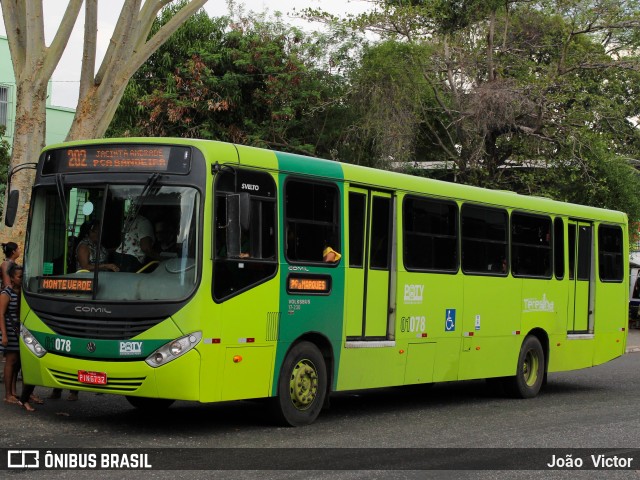 EMVIPI - Empresa Viação Piauí 01078 na cidade de Teresina, Piauí, Brasil, por João Victor. ID da foto: 7442632.