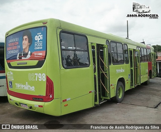 Viação Santana 02798 na cidade de Teresina, Piauí, Brasil, por Francisco de Assis Rodrigues da Silva. ID da foto: 7441202.