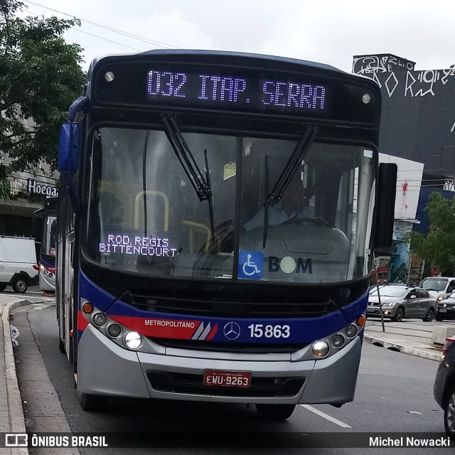 Viação Miracatiba 15.863 na cidade de São Paulo, São Paulo, Brasil, por Michel Nowacki. Número da foto: #7387643.